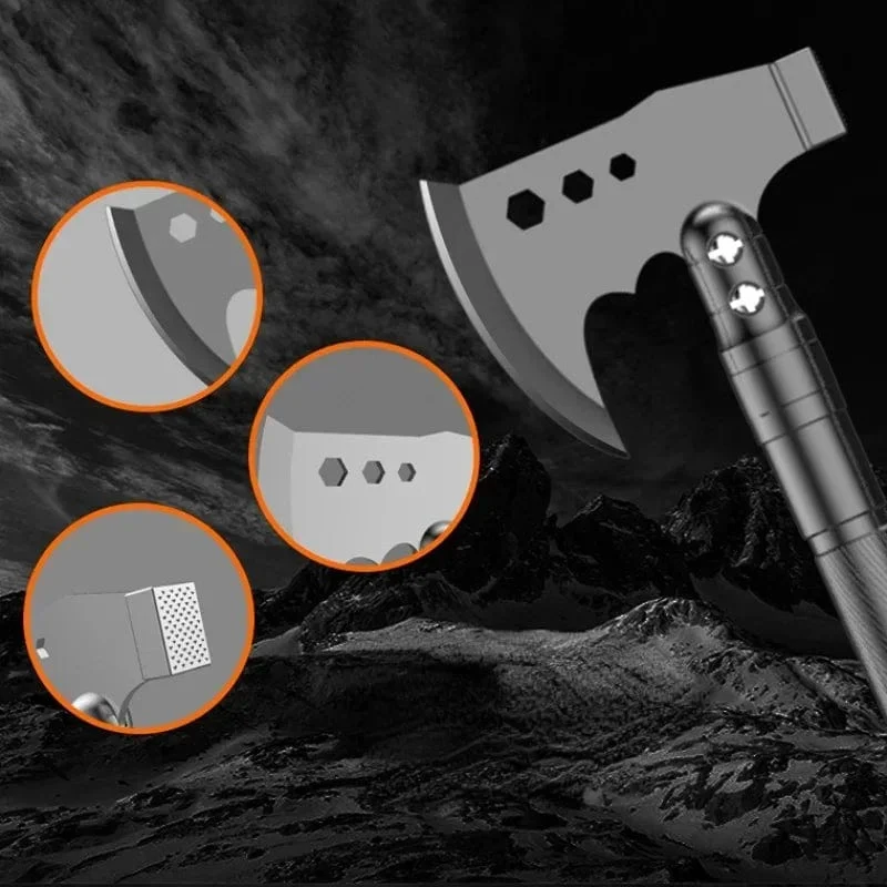 Outdoor Camping Schaufel mit Axt Multifunktions Überleben Werkzeug Kompass Aluminium Legierung Klapp Spaten Messer Schnee Schaufel Schulter