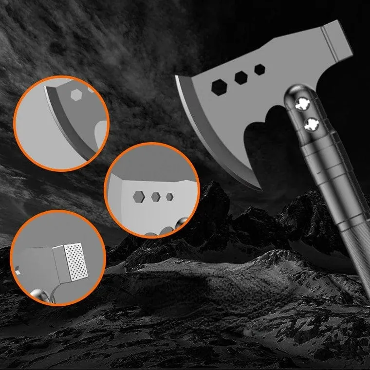 Outdoor Camping Schaufel mit Axt Multifunktions Überleben Werkzeug Kompass Aluminium Legierung Klapp Spaten Messer Schnee Schaufel Schulter