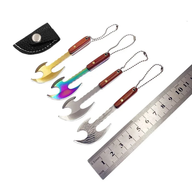 Swayboo Outdoor Camping Mini Axt Edelstahl Scharfe Klinge Feste Keychian Messer Auspacken Express Titan EDC Werkzeug Outdoor