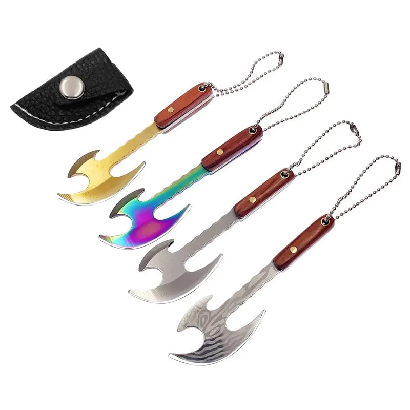 Swayboo Outdoor Camping Mini Axt Edelstahl Scharfe Klinge Feste Keychian Messer Auspacken Express Titan EDC Werkzeug Outdoor