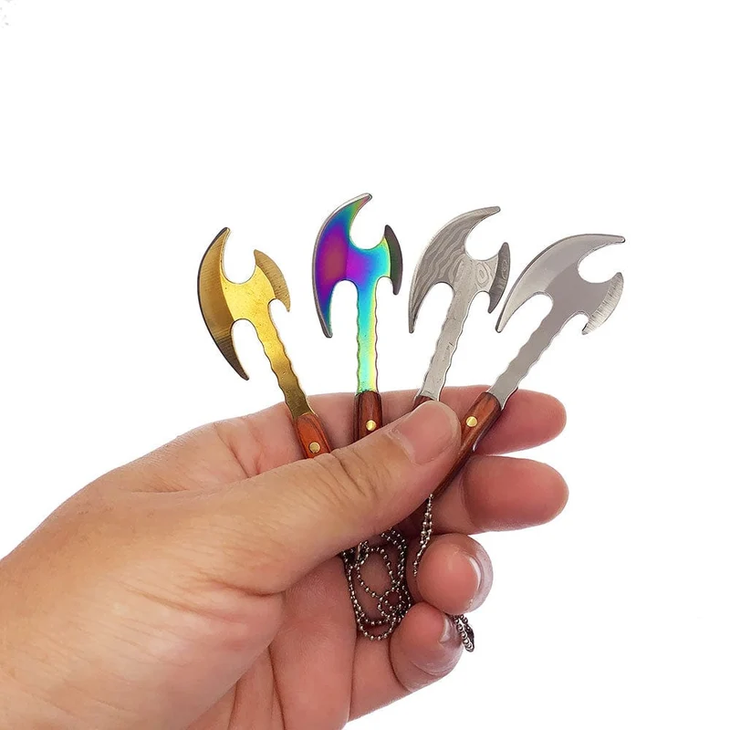 Swayboo Outdoor Camping Mini Axt Edelstahl Scharfe Klinge Feste Keychian Messer Auspacken Express Titan EDC Werkzeug Outdoor