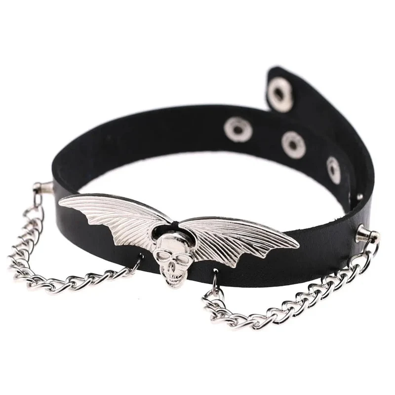 Trendy Punk Spike Nieten Leder Frauen Halsband Glocke Pentagramm Harajuku Kragen Halsketten Handgemachte Boho Gothic Mädchen Collier Schmuck