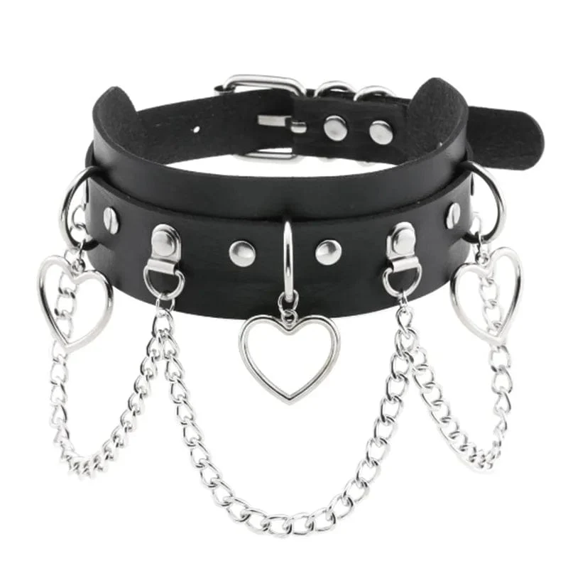 Trendy Punk Spike Nieten Leder Frauen Halsband Glocke Pentagramm Harajuku Kragen Halsketten Handgemachte Boho Gothic Mädchen Collier Schmuck