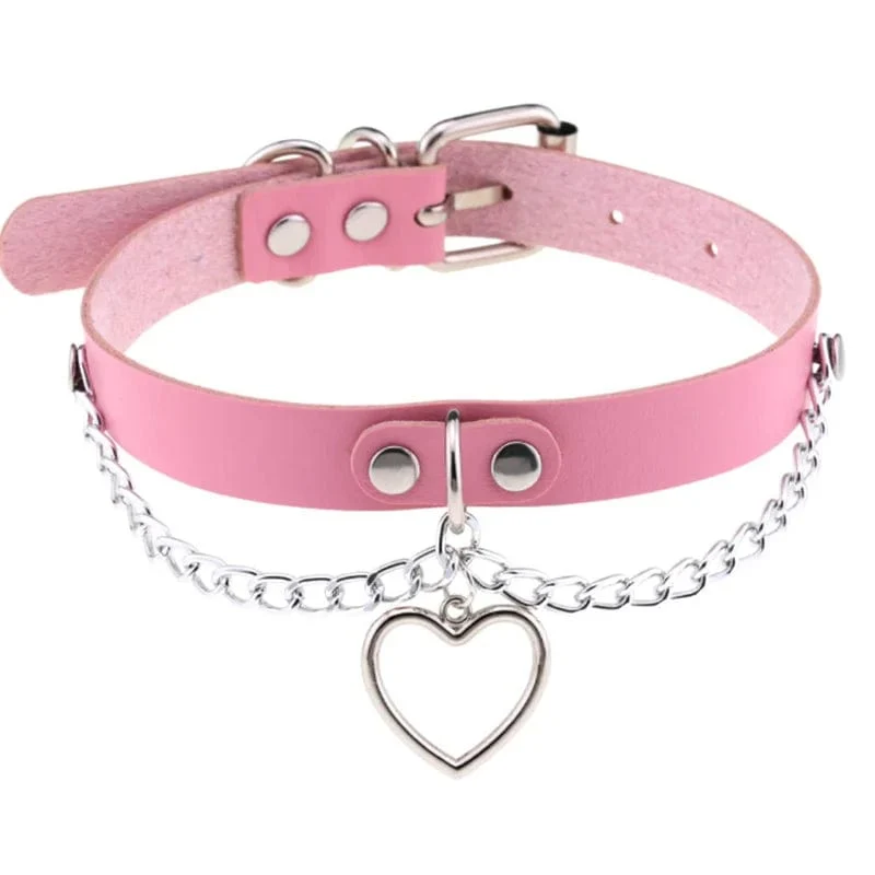 Trendy Punk Spike Nieten Leder Frauen Halsband Glocke Pentagramm Harajuku Kragen Halsketten Handgemachte Boho Gothic Mädchen Collier Schmuck
