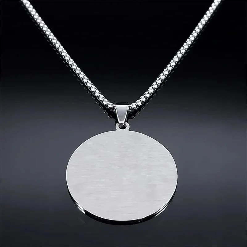 Tetragrammaton Jehovah Yahweh Hebräisches Alphabet Halskette Frauen Männer Edelstahl Jüdisches Christentum Anhänger Halskette Schmuck