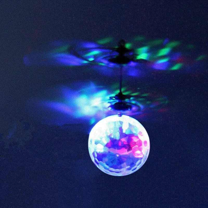 LED Fliegender Ball Infrarot-Induktionsflugzeug Gestensteuerung Spielzeug Leuchtende Flugbälle Elektronischer bunter Licht-Mini-Hubschrauber