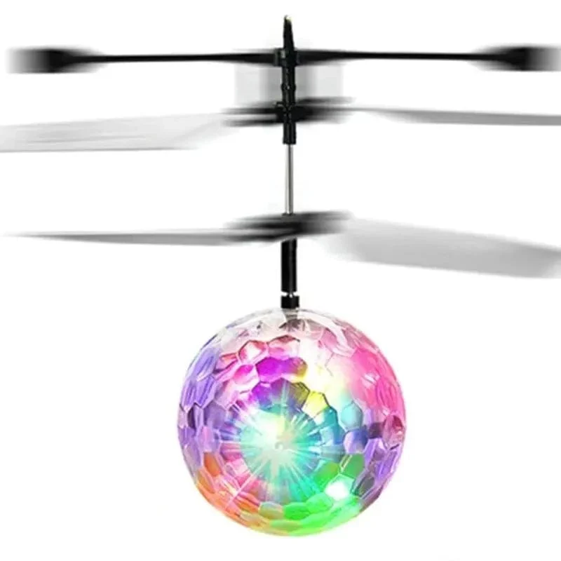 1Pc Bunte Mini Drohne Shinning LED Drohne Fliegender Ball Hubschrauber Licht Kristallkugel Induktion Quadcopter Flugzeug Kinderspielzeug