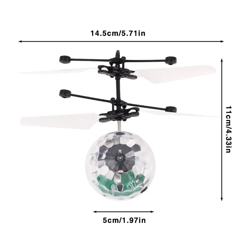 1Pc Bunte Mini Drohne Shinning LED Drohne Fliegender Ball Hubschrauber Licht Kristallkugel Induktion Quadcopter Flugzeug Kinderspielzeug