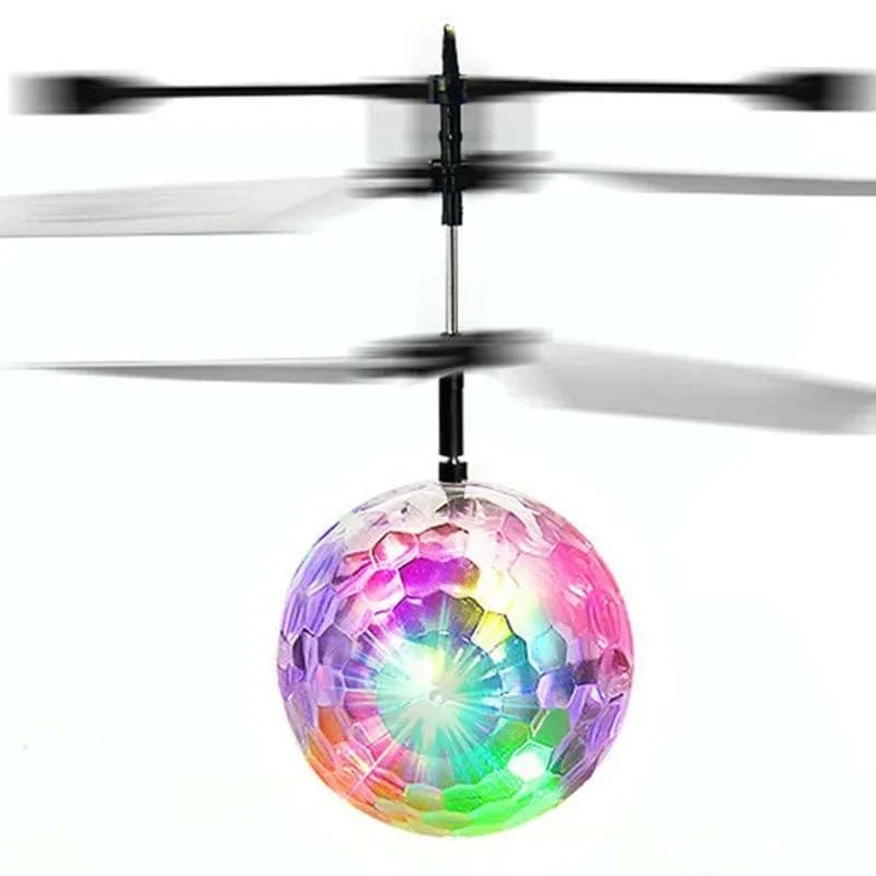 1Pc Bunte Mini Drohne Shinning LED Drohne Fliegender Ball Hubschrauber Licht Kristallkugel Induktion Quadcopter Flugzeug Kinderspielzeug