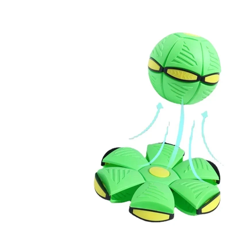 Spaßspielzeug für Kinder im Freien für Jungen und Mädchen, fliegender Untertassenball, magische Verformung, UFO ohne LED-Licht, fliegendes Spielzeug, Dekompressionsgeschenk