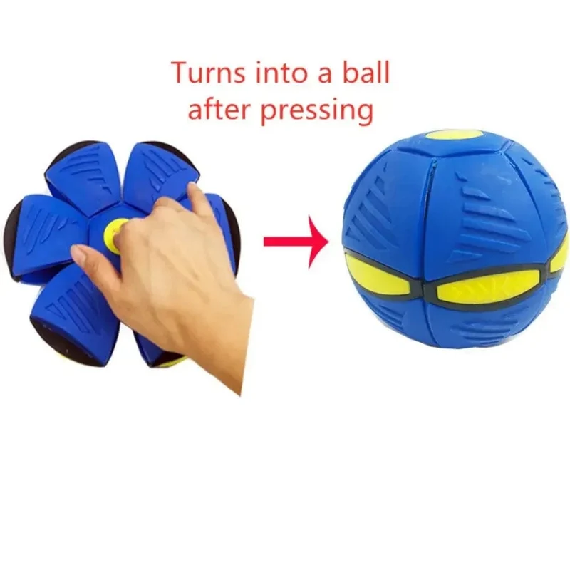 Spaßspielzeug für Kinder im Freien für Jungen und Mädchen, fliegender Untertassenball, magische Verformung, UFO ohne LED-Licht, fliegendes Spielzeug, Dekompressionsgeschenk