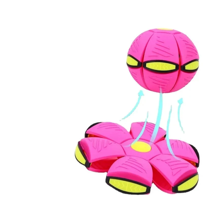 Spaßspielzeug für Kinder im Freien für Jungen und Mädchen, fliegender Untertassenball, magische Verformung, UFO ohne LED-Licht, fliegendes Spielzeug, Dekompressionsgeschenk