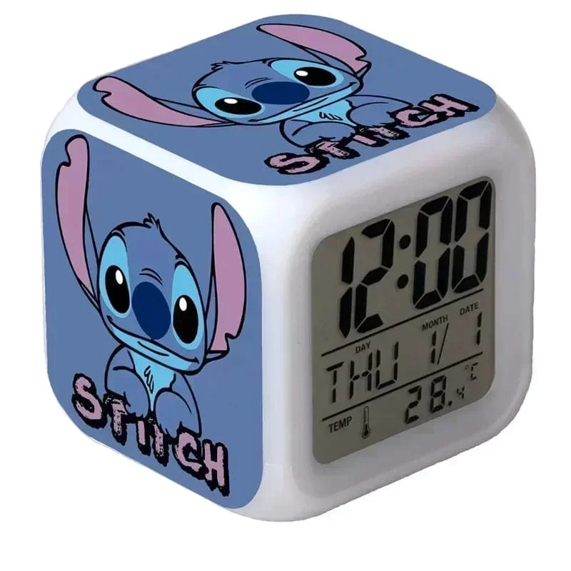 MINISO Disney Stitch, LED-Farbwecker, Wachstumswecker, wechselnde Zahlen, Stitch-Cartoon-Figur, Spielzeug, bestes Geburtstagsgeschenk für Kinder