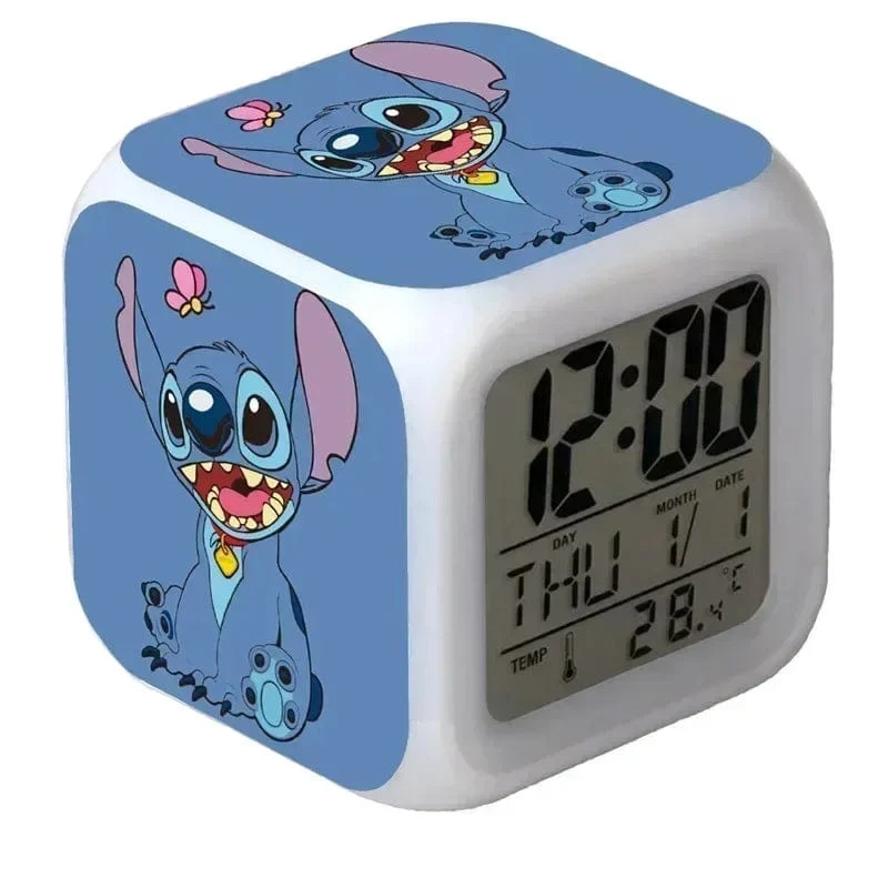 MINISO Disney Stitch, LED-Farbwecker, Wachstumswecker, wechselnde Zahlen, Stitch-Cartoon-Figur, Spielzeug, bestes Geburtstagsgeschenk für Kinder