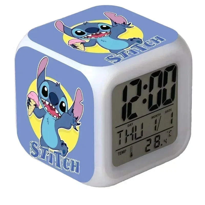 MINISO Disney Stitch, LED-Farbwecker, Wachstumswecker, wechselnde Zahlen, Stitch-Cartoon-Figur, Spielzeug, bestes Geburtstagsgeschenk für Kinder