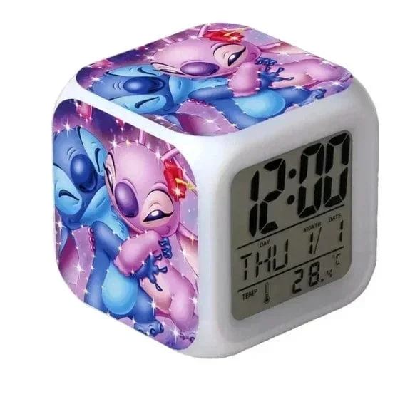 MINISO Disney Stitch, LED-Farbwecker, Wachstumswecker, wechselnde Zahlen, Stitch-Cartoon-Figur, Spielzeug, bestes Geburtstagsgeschenk für Kinder
