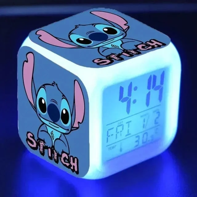 MINISO Disney Stitch, LED-Farbwecker, Wachstumswecker, wechselnde Zahlen, Stitch-Cartoon-Figur, Spielzeug, bestes Geburtstagsgeschenk für Kinder