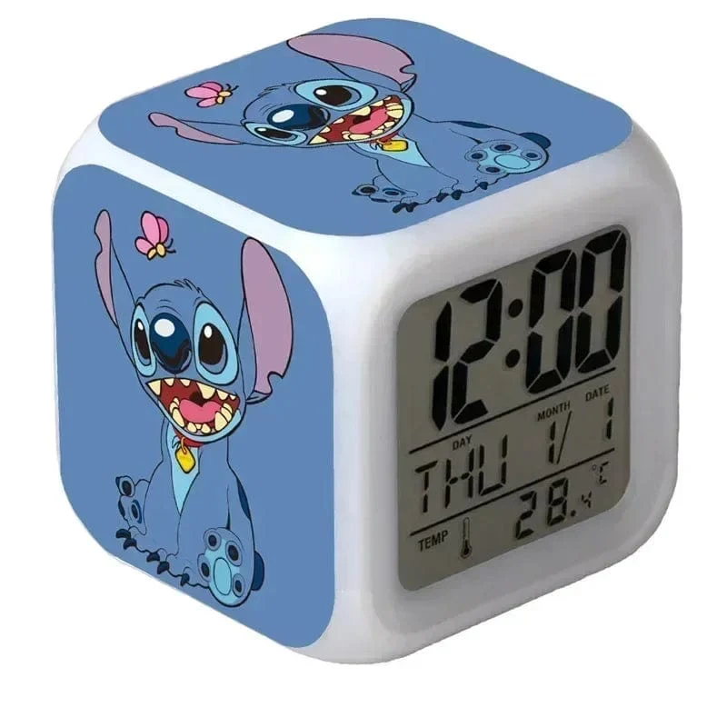 MINISO Disney Stitch, LED-Farbwecker, Wachstumswecker, wechselnde Zahlen, Stitch-Cartoon-Figur, Spielzeug, bestes Geburtstagsgeschenk für Kinder