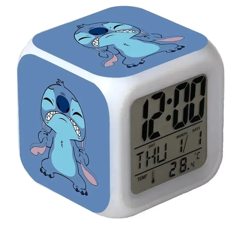 MINISO Disney Stitch, LED-Farbwecker, Wachstumswecker, wechselnde Zahlen, Stitch-Cartoon-Figur, Spielzeug, bestes Geburtstagsgeschenk für Kinder