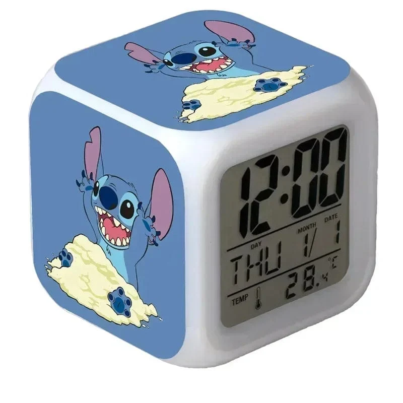 MINISO Disney Stitch, LED-Farbwecker, Wachstumswecker, wechselnde Zahlen, Stitch-Cartoon-Figur, Spielzeug, bestes Geburtstagsgeschenk für Kinder