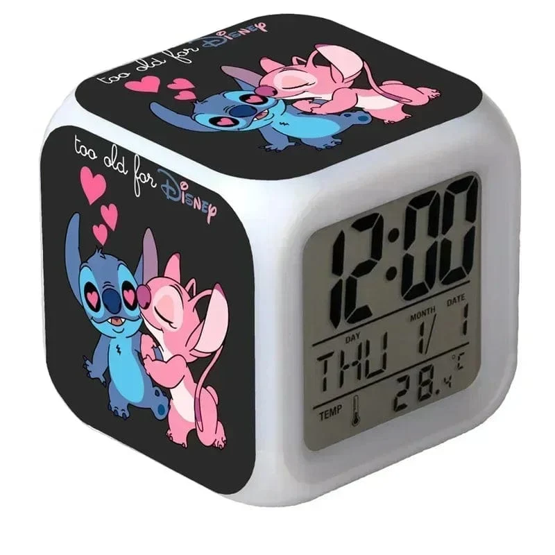 MINISO Disney Stitch, LED-Farbwecker, Wachstumswecker, wechselnde Zahlen, Stitch-Cartoon-Figur, Spielzeug, bestes Geburtstagsgeschenk für Kinder