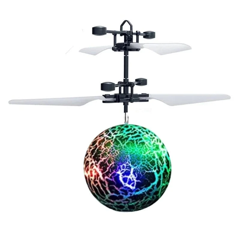 Fliegender leuchtender Ball RC Kinder fliegender Ball Anti-Stress-Drohne Hubschrauber Infrarot-Induktion Flugzeug Fernbedienung Spielzeug Geschenke