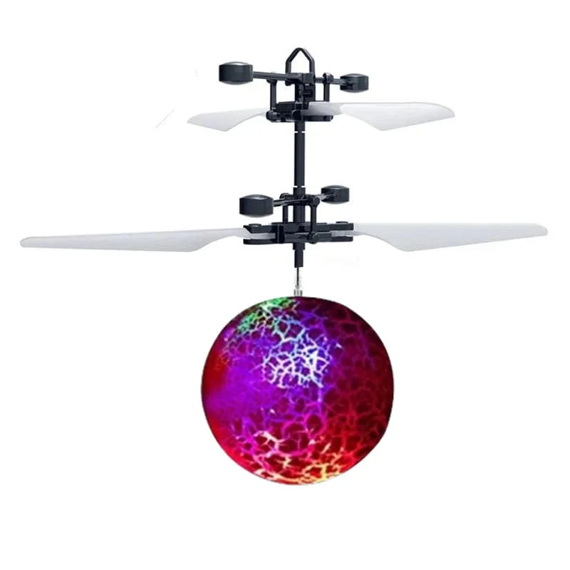Fliegender leuchtender Ball RC Kinder fliegender Ball Anti-Stress-Drohne Hubschrauber Infrarot-Induktion Flugzeug Fernbedienung Spielzeug Geschenke