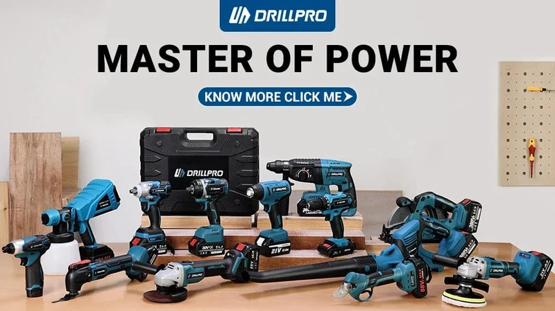 Drillpro 520N.M Bürstenloser Akku-Schlagschrauber 1/2 Zoll Steckschlüssel Elektrowerkzeuge Wiederaufladbar für Makita 18V Batterie