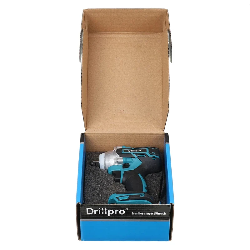 Drillpro 520N.M Bürstenloser Akku-Schlagschrauber 1/2 Zoll Steckschlüssel Elektrowerkzeuge Wiederaufladbar für Makita 18V Batterie