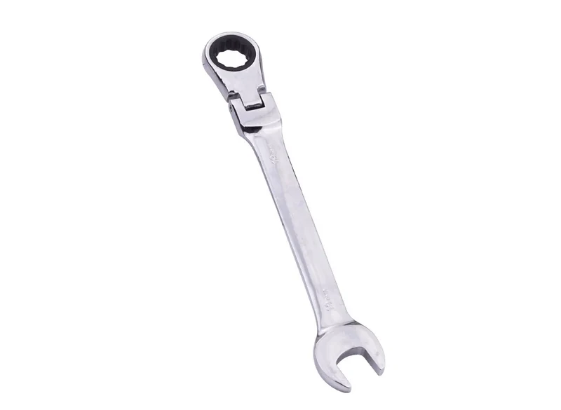 Ratschenschlüssel-Satz mit Schlüsselring, Handwerkzeug, 72-Zahn-Ratschenschlüssel, flexibler Kopf, Hochglanz-Finish, Ratschenschlüssel, 10 mm