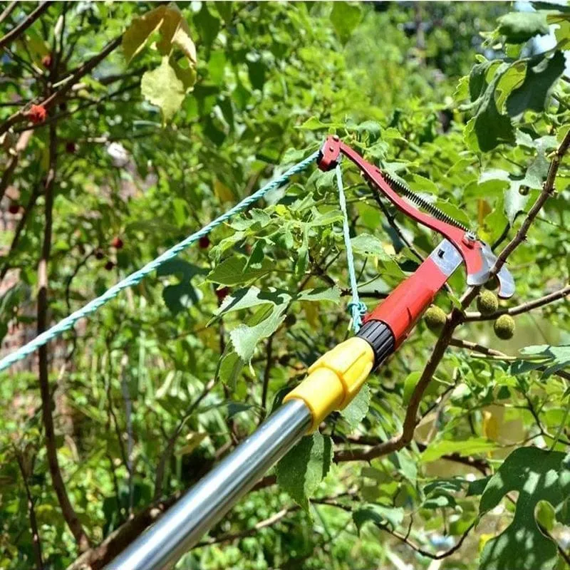 1PC Höhenverlängerer Astschere Zweigschere Ausziehbarer Obstbaum-Beschneidungssägenschneider Gartentrimmerwerkzeug Mit Seil