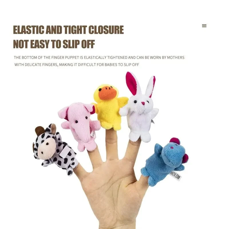 10 PCS Kreative Finger Puppen Cartoon Tier Formen Baby Spielzeug Eltern Kind Interaktives Spielzeug Baby Frühe Bildung