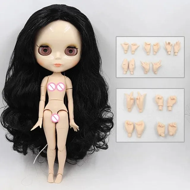 ICY DBS Blyth Puppe 1/6 BJD Spielzeug Gelenkkörper weiße Haut glänzendes und mattes Gesicht 30cm zum Verkauf Sonderpreis Spielzeug Geschenk Anime Puppe