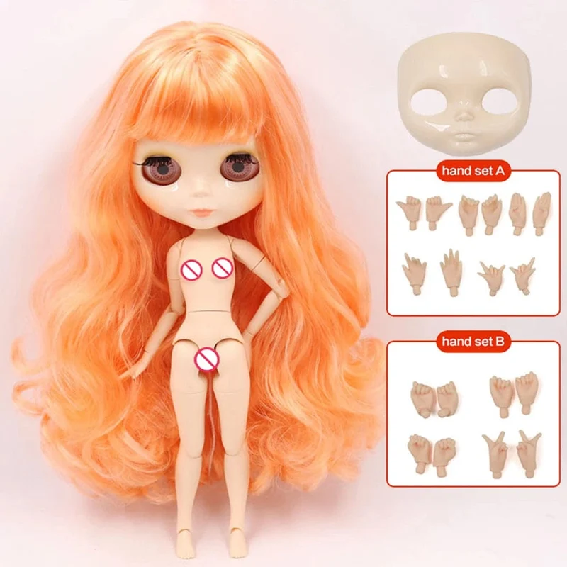ICY DBS Blyth Puppe Gelenkkörper 30CM BJD Spielzeug Weißes glänzendes Gesicht und mattiertes Gesicht mit zusätzlichen Händen AB und Panel 1/6 DIY Modepuppe