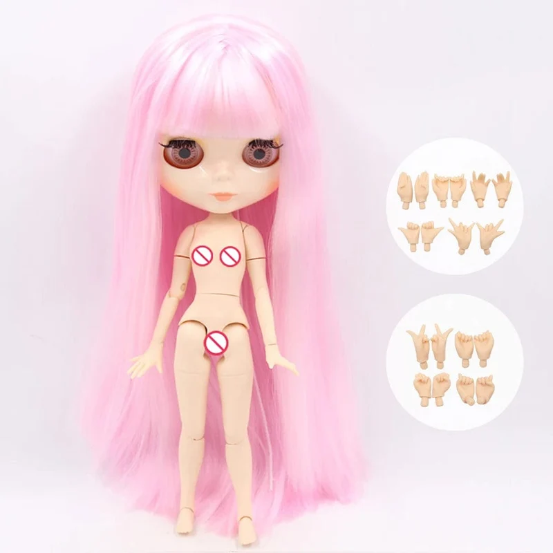 ICY DBS Blyth Puppe Gelenkkörper 30CM BJD Spielzeug Weißes glänzendes Gesicht und mattiertes Gesicht mit zusätzlichen Händen AB und Panel 1/6 DIY Modepuppe