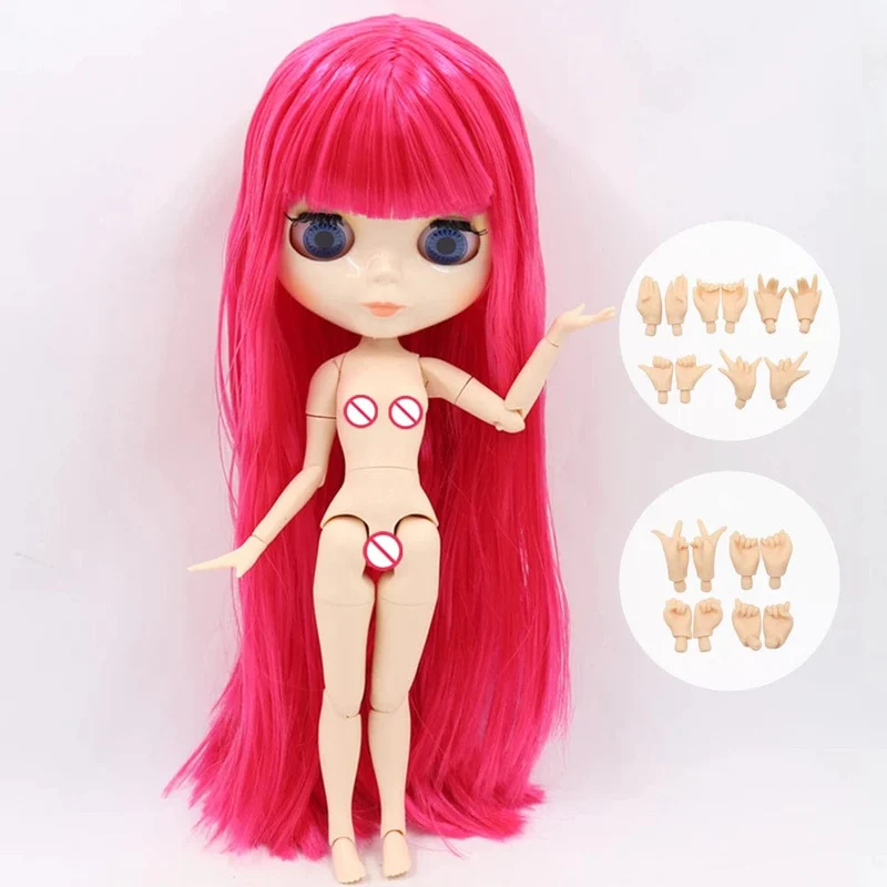 ICY DBS Blyth Puppe Gelenkkörper 30CM BJD Spielzeug Weißes glänzendes Gesicht und mattiertes Gesicht mit zusätzlichen Händen AB und Panel 1/6 DIY Modepuppe