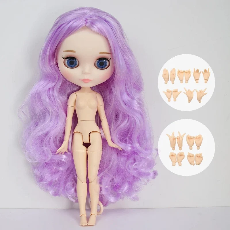 ICY DBS Blyth Puppe Gelenkkörper 30CM BJD Spielzeug Weißes glänzendes Gesicht und mattiertes Gesicht mit zusätzlichen Händen AB und Panel 1/6 DIY Modepuppe