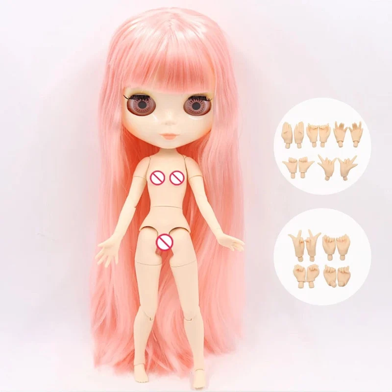 ICY DBS Blyth Puppe Gelenkkörper 30CM BJD Spielzeug Weißes glänzendes Gesicht und mattiertes Gesicht mit zusätzlichen Händen AB und Panel 1/6 DIY Modepuppe