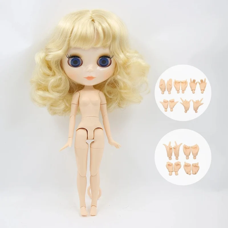 ICY DBS Blyth Puppe Gelenkkörper 30CM BJD Spielzeug Weißes glänzendes Gesicht und mattiertes Gesicht mit zusätzlichen Händen AB und Panel 1/6 DIY Modepuppe