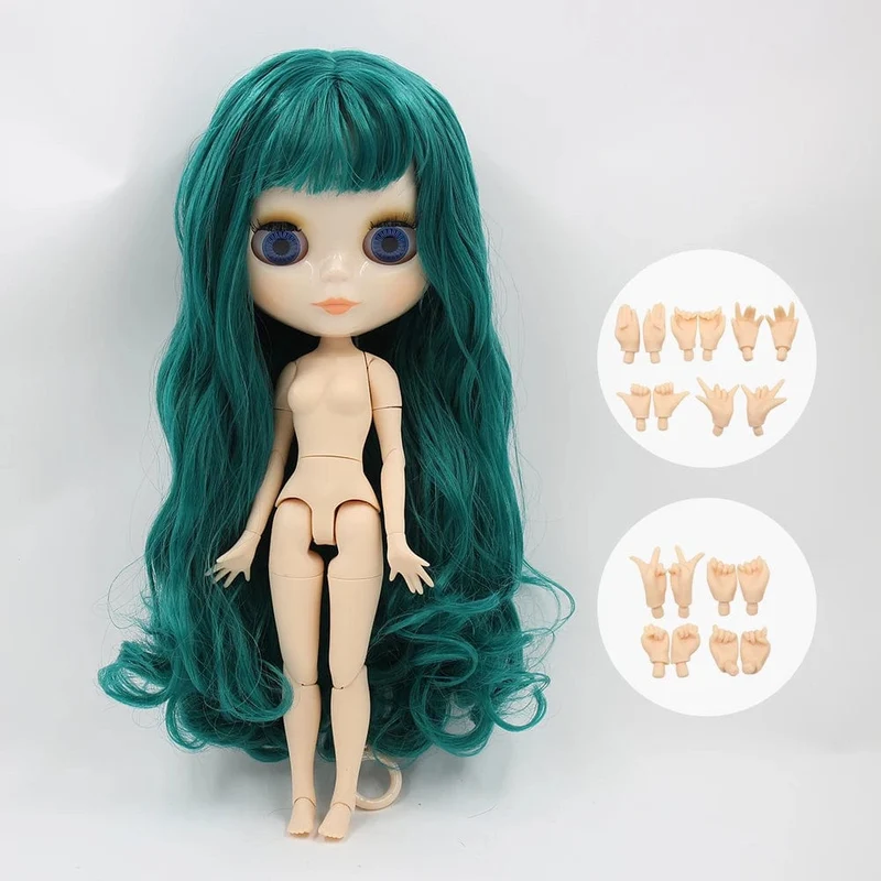 ICY DBS Blyth Puppe Gelenkkörper 30CM BJD Spielzeug Weißes glänzendes Gesicht und mattiertes Gesicht mit zusätzlichen Händen AB und Panel 1/6 DIY Modepuppe