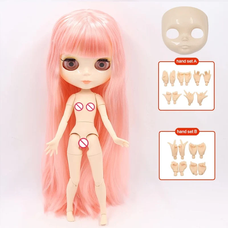 ICY DBS Blyth Puppe Gelenkkörper 30CM BJD Spielzeug Weißes glänzendes Gesicht und mattiertes Gesicht mit zusätzlichen Händen AB und Panel 1/6 DIY Modepuppe