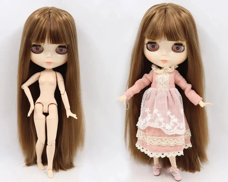 ICY DBS Blyth Puppe Gelenkkörper 30CM BJD Spielzeug Weißes glänzendes Gesicht und mattiertes Gesicht mit zusätzlichen Händen AB und Panel 1/6 DIY Modepuppe