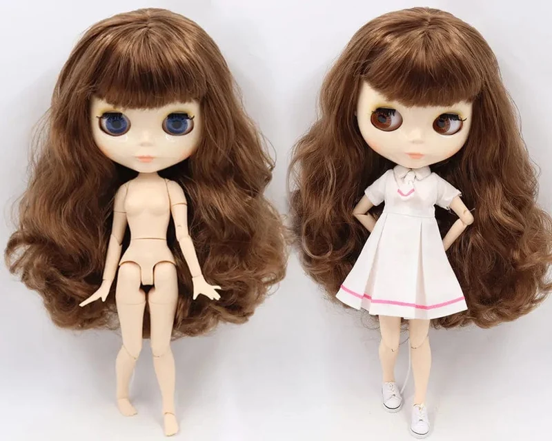 ICY DBS Blyth Puppe Gelenkkörper 30CM BJD Spielzeug Weißes glänzendes Gesicht und mattiertes Gesicht mit zusätzlichen Händen AB und Panel 1/6 DIY Modepuppe
