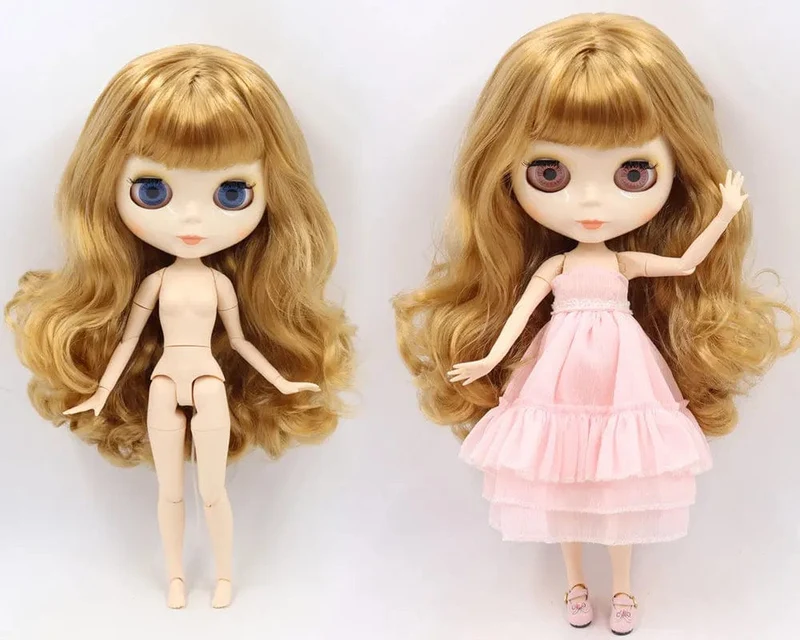 ICY DBS Blyth Puppe Gelenkkörper 30CM BJD Spielzeug Weißes glänzendes Gesicht und mattiertes Gesicht mit zusätzlichen Händen AB und Panel 1/6 DIY Modepuppe