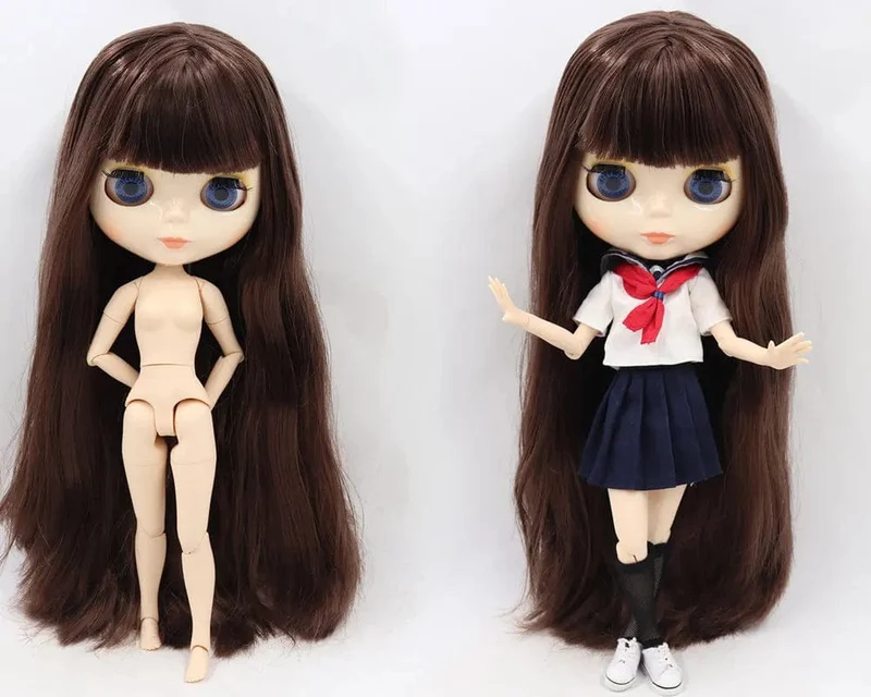 ICY DBS Blyth Puppe Gelenkkörper 30CM BJD Spielzeug Weißes glänzendes Gesicht und mattiertes Gesicht mit zusätzlichen Händen AB und Panel 1/6 DIY Modepuppe