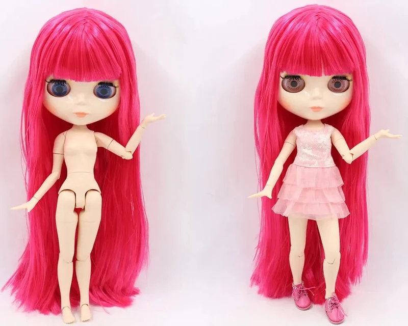 ICY DBS Blyth Puppe Gelenkkörper 30CM BJD Spielzeug Weißes glänzendes Gesicht und mattiertes Gesicht mit zusätzlichen Händen AB und Panel 1/6 DIY Modepuppe