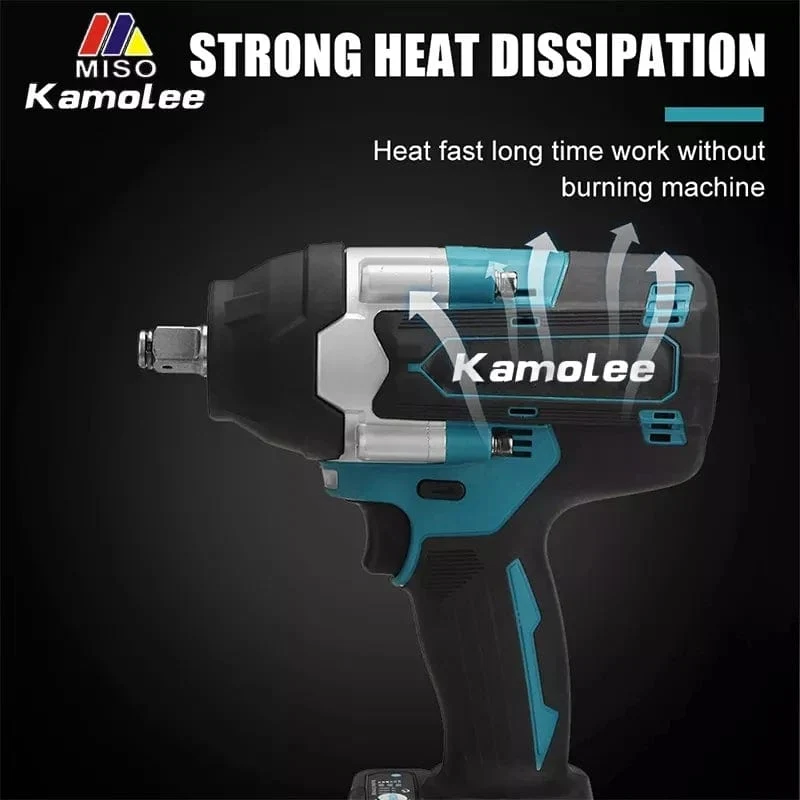 Kamolee 1800 NM Hohe Drehmoment DTW700 Bürstenlosen Cordless Elektrische Schlagschrauber 1/2 In Lithium-Ionen Batterie Für Makita 18V Batterie