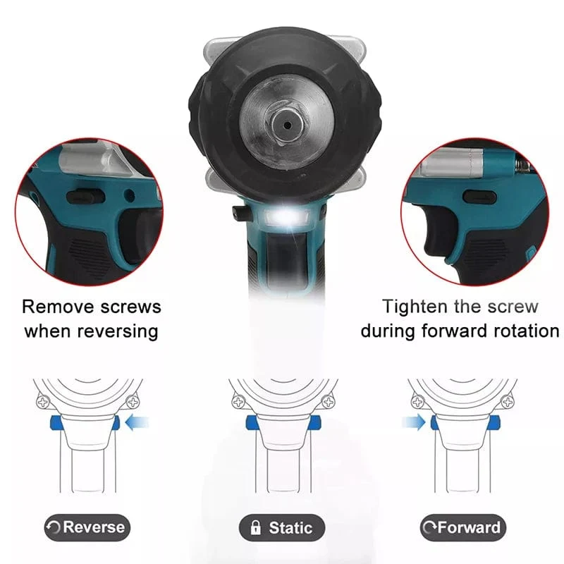 Kamolee 1800 NM Hohe Drehmoment DTW700 Bürstenlosen Cordless Elektrische Schlagschrauber 1/2 In Lithium-Ionen Batterie Für Makita 18V Batterie