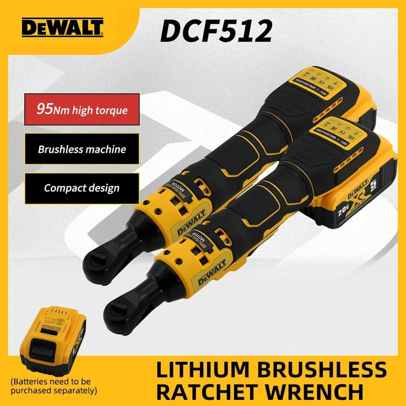 Dewalt Elektrischer Ratschenschlüssel DCF512 20 V Akku-Akkuschrauber DCF512 Entfernungsschraube Mutter 3/8 Zoll Schraubendreher Elektrowerkzeuge Schlagschrauber