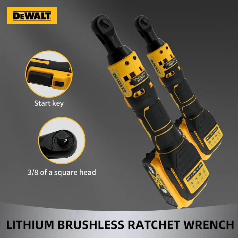 Dewalt Elektrischer Ratschenschlüssel DCF512 20 V Akku-Akkuschrauber DCF512 Entfernungsschraube Mutter 3/8 Zoll Schraubendreher Elektrowerkzeuge Schlagschrauber